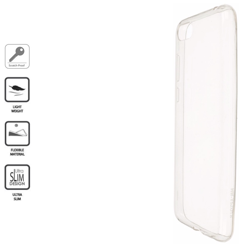 Permatomas silikoninis dėkliukas 0.6 mm. (Huawei Y5 2018/HONOR 7S) Permatomas silikoninis dėkliukas 0.6 mm. (Huawei Y5 2018/HONOR 7S)